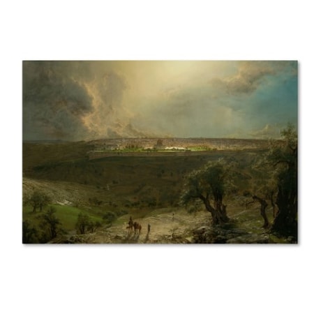 Church 'Jerusalem From The Mount Of Olives' Canvas Art,12x19